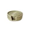African Coasters Set & Holder- Sweetgrass/Woven in Rwanda/Sweetgrass Barware view 1