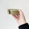 African Coasters Set & Holder- Sweetgrass/Woven in Rwanda/Sweetgrass Barware view 3
