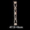 Wood Oak Carved Wave Flower Onlay Decal Corner Applique for Home Furniture Decor Decorative Wood Carved Long Applique,11 view 2