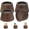Bed Risers (Set of 4) Furniture Risers Lifts Height 2", Oak Solid Wooden Risers for Bed, Furniture Risers with Non-Slip Recessed Hole (Monolithic Wood, 4pcs-2" Hight-Walnut Color) view 1