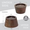 Bed Risers (Set of 4) Furniture Risers Lifts Height 2", Oak Solid Wooden Risers for Bed, Furniture Risers with Non-Slip Recessed Hole (Monolithic Wood, 4pcs-2" Hight-Walnut Color) view 2