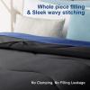 MEELUS Lightweight Comforter Cooling Black, All Season Duvet Insert Breathable Full Size Summer Bedding, Soft Microfiber Cool Down Alternative Quilt with Corner Tabs, 82x86 inch view 4