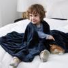 Bedsure GentleSoft Bedding Fleece Blanket for Girls and Boys - Soft Cozy Cute Small Throw Blankets for Travel, 43x55 Inches, Navy view 2