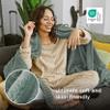 Bedsure GentleSoft Twin Blanket for Couch - Cozy Soft Blankets for Women, Cute Small Fleece Throws for Girls, Sage Green, 60x80 Inches view 4