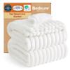 Bedsure GentleSoft King Size Blanket for Bed - Cozy Soft Blankets for Women, Cute Large Bedding Fleece Throws for Girls, Off White, 108x90 Inches view 1