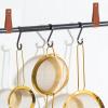 TIESOME Leather Hook Lanyard, 4Pcs Wall Hanging Straps Hanger Towel Hook Curtain Rod Holder for Bathroom Kitchen Bedroom Boho Style Decor(Brown) view 2