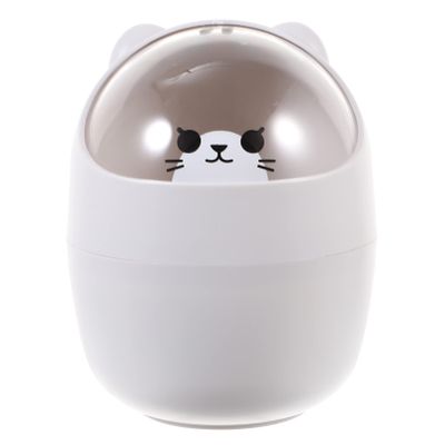 BESPORTBLE 1Pc Mini Desktop Trash Can with Shake Lid Cute and Compact Waste Container for Office Bedroom and Kitchen Design Lovely Decor for Any Space