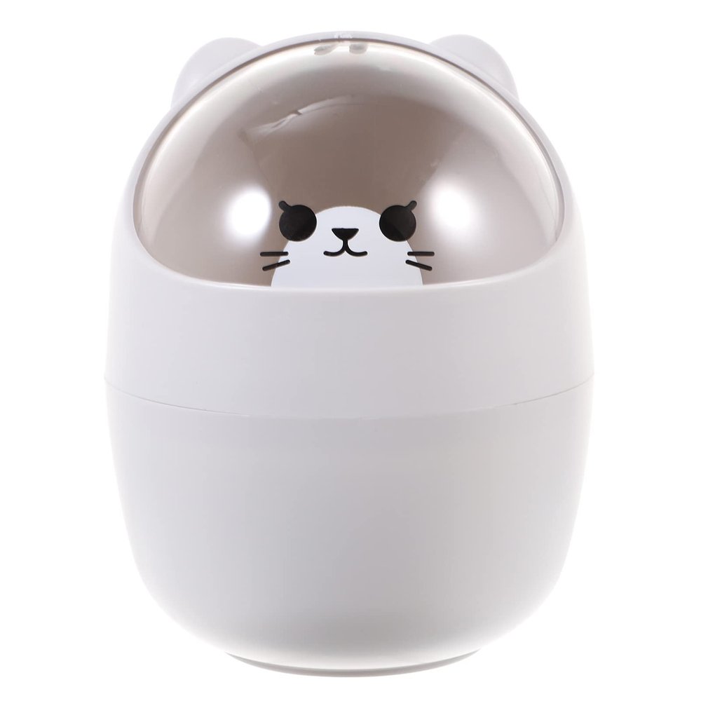 BESPORTBLE 1Pc Mini Desktop Trash Can with Shake Lid Cute and Compact Waste Container for Office Bedroom and Kitchen Design Lovely Decor for Any Space