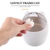 BESPORTBLE 1Pc Mini Desktop Trash Can with Shake Lid Cute and Compact Waste Container for Office Bedroom and Kitchen Design Lovely Decor for Any Space view 3