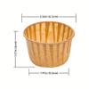 Bake Choice 50pcs Natural Cupcake Baking Cups, Heavy Duty Parchment Paper Cupcake Liners 3.5oz for Muffin, Dessert. view 2