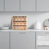 Hemoton 1set Large Capacity Wooden Spice Rack Organizer for Kitchen Seasoning Storage Compartment Freestanding Holder for Spices Condiments Items for Space-Saving Home Professional view 4