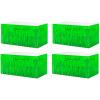 4 Pack 29x108 Inch Metallic Foil Fringe Tinsel Table Skirts for Rectangle Tables Streamer Curtains Backdrop for Wedding, Birthday, Parade Floats, Christmas, Halloween Party Decoration(Green) view 1