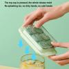2 Pack Silicone ICES Cubes Trays Molds, Stackable Square Ice Maker Easy Release with Lid for Whiskey Cocktails Frozen Treats (Color : Groen) view 2