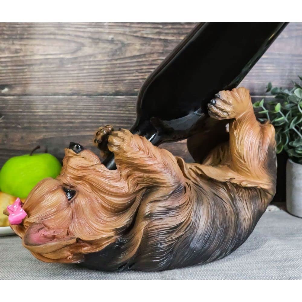 1 Pcs of Dog Wine Bottle Holder Figurine 10.5" Long Home Decor
