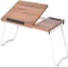 TATSEN Computer Desk Folding Computer Desk Adjustable Laptop Table with Mouse Board and Mobile Phone Slot Laptop Bed Table Office Desk view 1