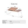 TATSEN Computer Desk Folding Computer Desk Adjustable Laptop Table with Mouse Board and Mobile Phone Slot Laptop Bed Table Office Desk view 2