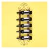 ALDEPO Wine Rack Wine Racks Bar Decor Industrial Wall Mounted Metal Wine Bottle Holder, Hold 5 Wine Bottle, Rustic Wine Shelf No Need Assembly, for/Kitchen/Bar/Cabinet Organizer view 1