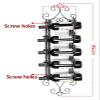 ALDEPO Wine Rack Wine Racks Bar Decor Industrial Wall Mounted Metal Wine Bottle Holder, Hold 5 Wine Bottle, Rustic Wine Shelf No Need Assembly, for/Kitchen/Bar/Cabinet Organizer view 4