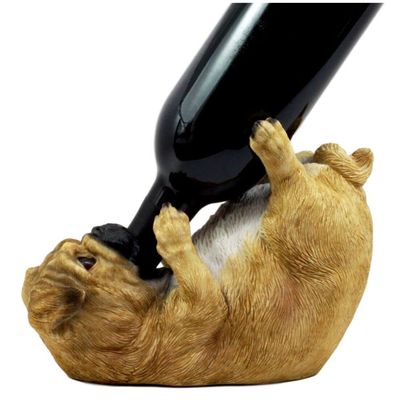 1 Pcs of Wine Holder 8.25" Long Canine Dog Wine Bottle Holder