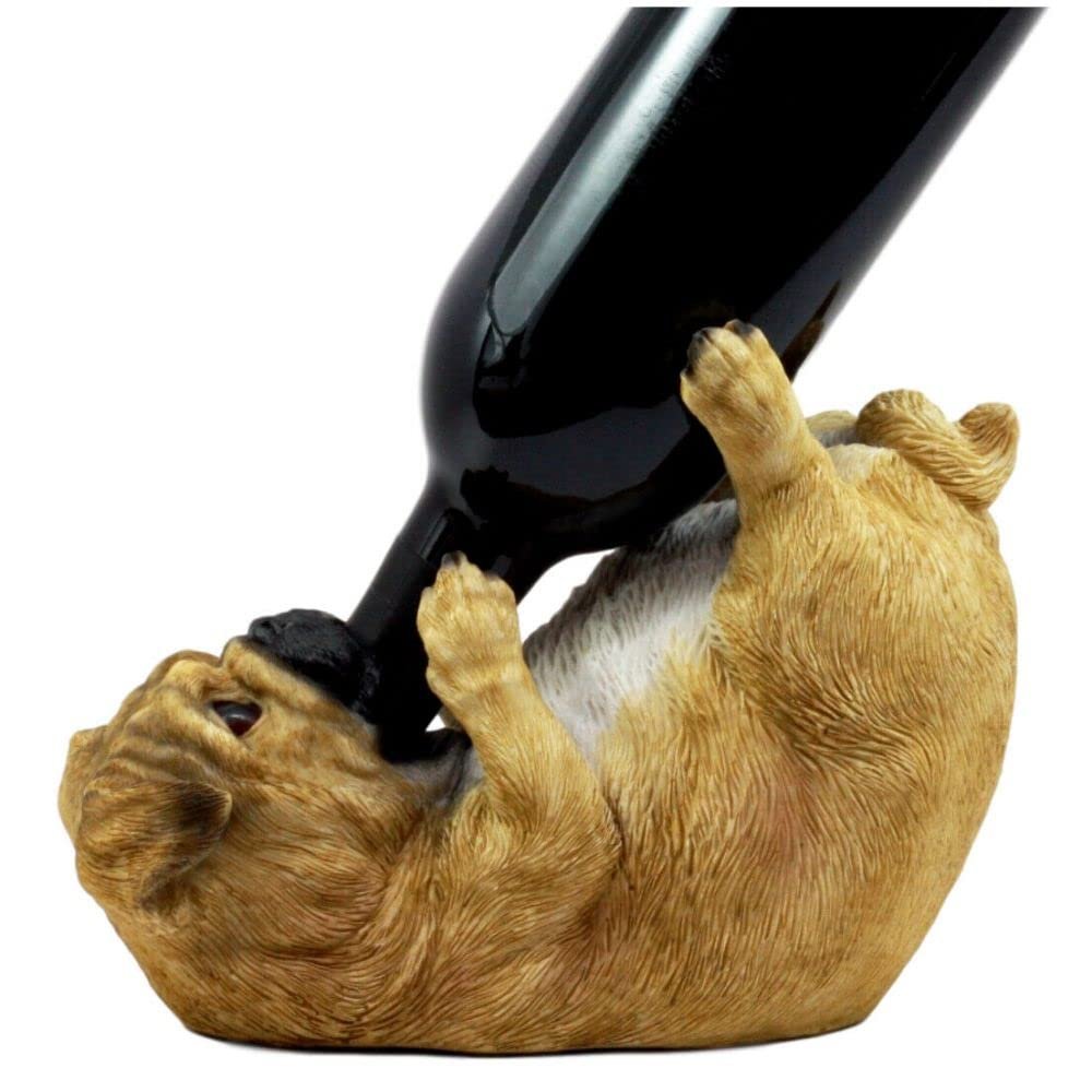 1 Pcs of Wine Holder 8.25" Long Canine Dog Wine Bottle Holder