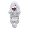 1 Pcs of Canine White Dog Wine Bottle Holder Figurine view 3