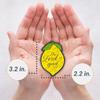 Christian Art Gifts Inspirational Refrigerator Scripture Magnet for Women & Girls with Bible Verse - The Lord is Good - Psalm 34:8 Lemon Fridge Magnet, Home & Kitchen Decorations, Size 3.15" x 2.2" view 3