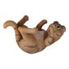 1 Pcs of Wet Your Whiskers Drinking Brown Striped Cat Wine Bottle Holder Figurine view 3