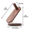 Hair Dryer Holder for Dyson Supersonic, Magnetic Hair Dryer Display Holder Walnut Wood Bathroom Organizer for Dyson Supersonic Hair Dryer Accessories (for Dyson Supersonics Stand Holder) view 2