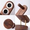 Hair Dryer Holder for Dyson Supersonic, Magnetic Hair Dryer Display Holder Walnut Wood Bathroom Organizer for Dyson Supersonic Hair Dryer Accessories (for Dyson Supersonics Stand Holder) view 3