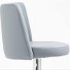 ADEADE Adjustable Armless Bar Stool Swivel Barstools Kitchen Counter Bar Chair PU Leather with Back Upholstered Seat for Home Kitchen Island Rest Area Bars Office Coffee (Color : White) view 4