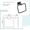 Black Wall-mounted Towel Toilet Paper Brush Hanger Soap Cup Holder Wall Hook Antique Bathroom Shower WC Hardware Accessories Set,5 pcs Set B view 4