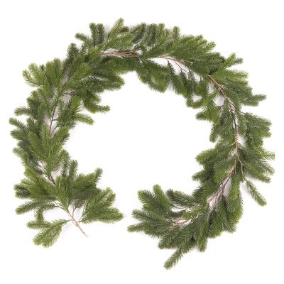 EZGISH Home Decoration 168 Heads Artificial Pine Fir Wreath Garland Xmas Christmas Tree Home Even Party Decoration Wedding Decoration (Color : Green)
