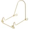 Bard's Adjustable Brass Metal Easel, Leaf, 5" H x 4" W x 5" D view 1