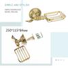 Luxury Gold Bathroom Accessories Set Antique Bathroom Shelves Towel Bar Toilet Paper Holder Cup Soap Holders Toilet Brush Holder,Soap Basket view 2