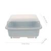 Zerodeko Cutlery Storage Box Plate Storage Box Utensil Drying Rack Flatware Storage Case Pp Blue Household Dish Drying Rack Dish Drying Rack with Cover Kitchen Dish Organizer Tableware view 2