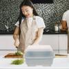 Zerodeko Cutlery Storage Box Plate Storage Box Utensil Drying Rack Flatware Storage Case Pp Blue Household Dish Drying Rack Dish Drying Rack with Cover Kitchen Dish Organizer Tableware view 3
