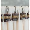12 Pack of Rustic Running Horses On Faux Tooled Leather Bathroom Shower Curtain Hooks view 3
