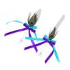 Abaodam 2pcs Elegant Cake Cutter Wedding Cake Cutting Tool for Anniversaries Parties and Celebrations Handles for Special Occasions view 1