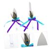 Abaodam 2pcs Elegant Cake Cutter Wedding Cake Cutting Tool for Anniversaries Parties and Celebrations Handles for Special Occasions view 4