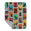 Caroline's Treasures MLM1144LQB Lots of Black Schnauzer Quilted Blanket 50x60 Artwork Pattern Quilted Throw Blanket for Bed, Couch, Sofa, Soft and Lightweight view 1