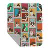 Caroline's Treasures MLM1132LQB Lots of Brindle Cardigan Corgi Quilted Blanket 50x60 Artwork Pattern Quilted Throw Blanket for Bed, Couch, Sofa, Soft and Lightweight view 1