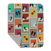 Caroline's Treasures MLM1167LQB Lots of Black and Whtie Papillon Quilted Blanket 50x60 Artwork Pattern Quilted Throw Blanket for Bed, Couch, Sofa, Soft and Lightweight view 1