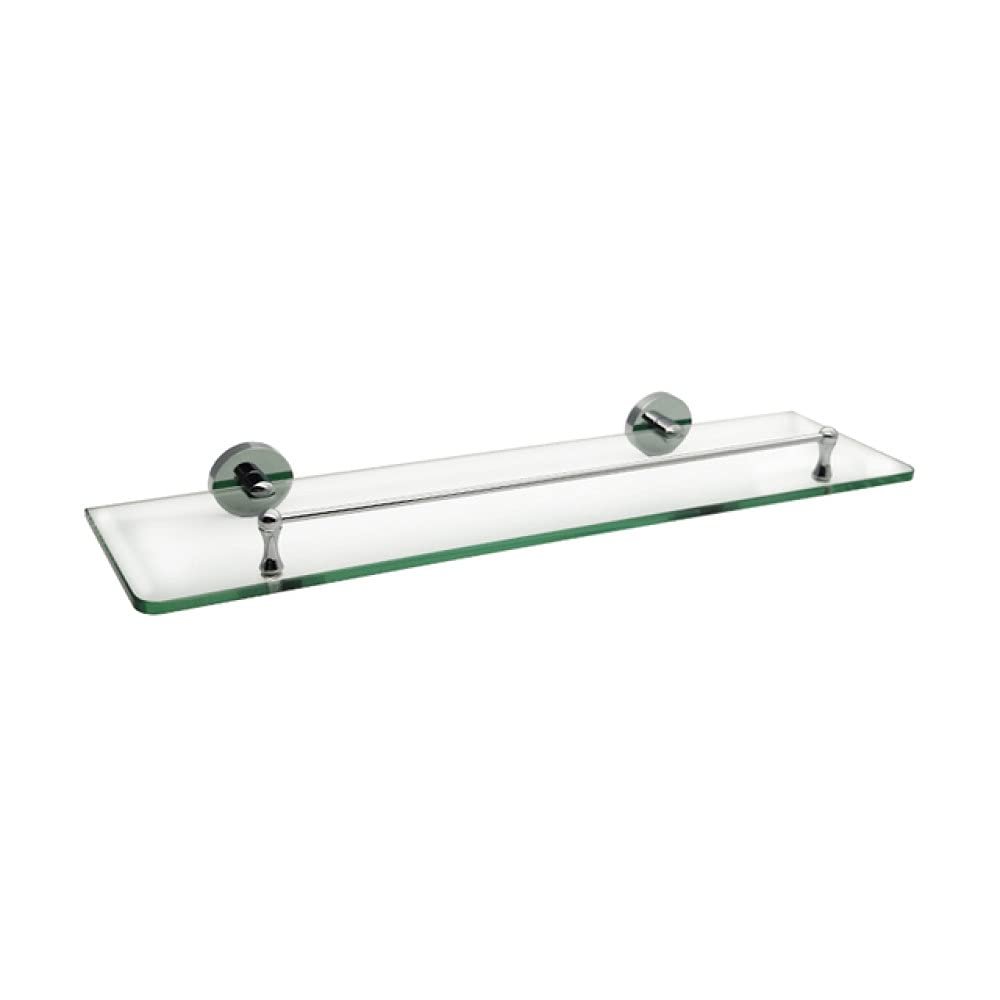 304 Stainless Steel Bathroom Glass Shelf Cup Soap Holder Towel Rack Bar Wall Toilet Brush Hanger Chrome Plating Accessories Set,Glass Shelf