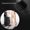 DYPASA Wastepaper Basket Creative Kitchen Stainless Steel Pedal Trash Can Household Trash Can with Lid Simple Pedal Garbage Bin for Kitchen, Office, Home Garbage Can (Color : White-8L) view 3