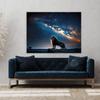 Sense Canvas Lion Celestial Galaxy 72 Canvas Art - Home Decor Wall Art Print Poster Painting Medium 24x18 / 1.5" view 2