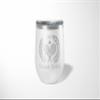 Alterd Industries Tennis Coach Gift - insulated tumbler with lid, travel coffee mug, personalized stainless steel cups, 20 oz tumbler (Tennis Wreath, White, 12oz Wine Tumbler) view 4