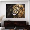 Sense Canvas Lion Luxurious Contemporary 108 Canvas Art - Home Decor Wall Art Print Poster Painting Medium 24x18 / 0.75" view 2