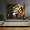 Sense Canvas Lion Luxurious Contemporary 108 Canvas Art - Home Decor Wall Art Print Poster Painting Medium 24x18 / 0.75" view 3