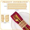 100 Pcs Napkin Rings Sparkling Paper Napkin Holder Disposable Napkin Bands Napkin Holder for Wedding Party Dinner Table DecorRose Gold view 2