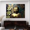 Sense Canvas Buddha Art Encaustic 20 Canvas Art - Home Decor Wall Art Print Poster Painting Small 16x12 / 0.75" view 3